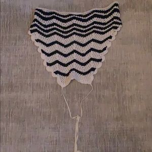 Crochet halter crop top